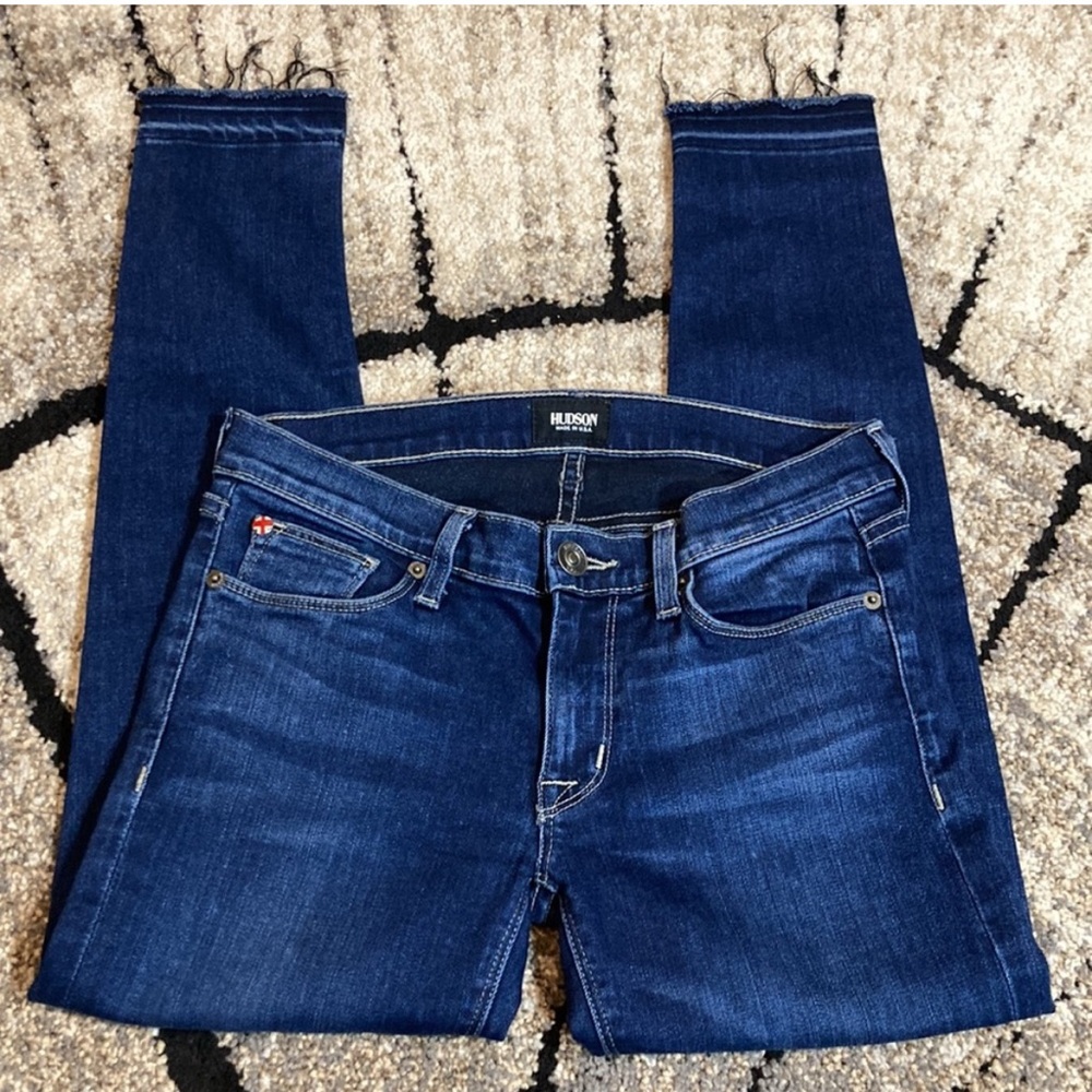 Hudson jeans Krista crop super skinny in revelation size 26 EUC